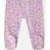 Organic Cotton Baby One-Piece Pajamas, Purple Animal Print - Pajamas - 3