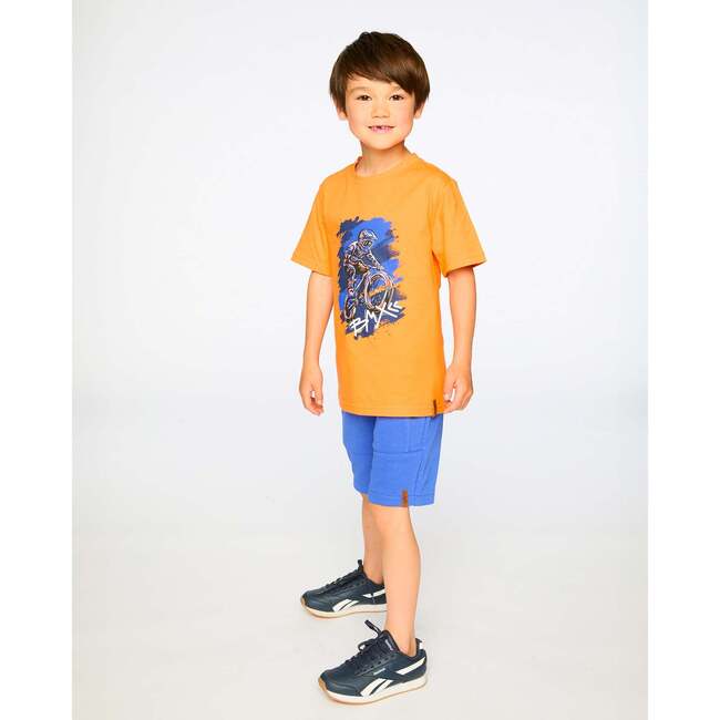 Organic Cotton Jersey T-Shirt, Orange - T-Shirts - 3