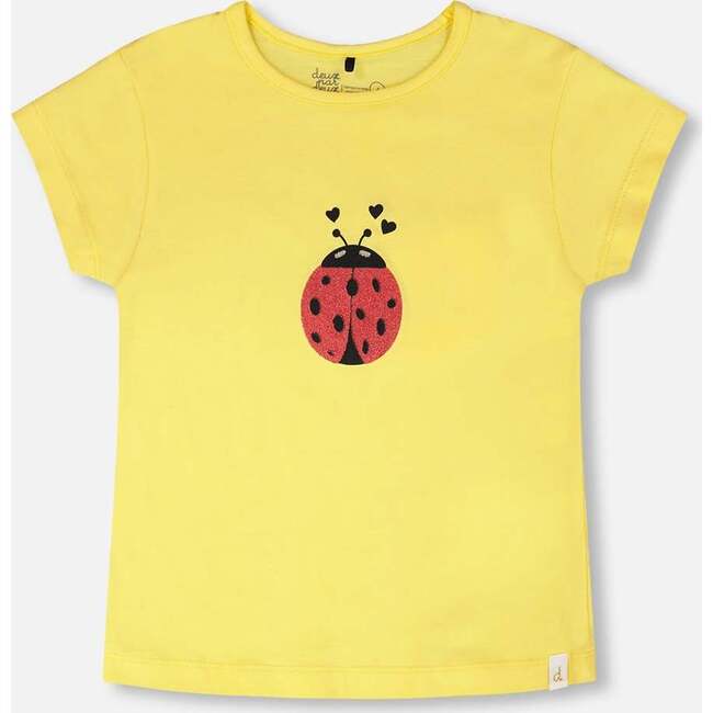 Organic Cotton Jersey T-Shirt, Ladybug Yellow