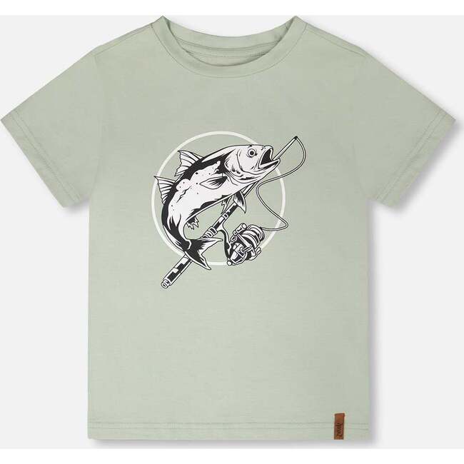 Organic Cotton Jersey T-Shirt, Fish Sage