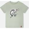 Organic Cotton Jersey T-Shirt, Fish Sage - T-Shirts - 1 - thumbnail