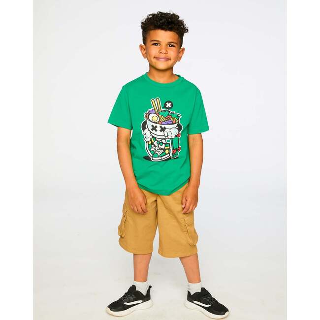 Organic Cotton Jersey T-Shirt, Green - T-Shirts - 4