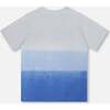 Organic Cotton Jersey T-Shirt, Gradient Pale Blue - T-Shirts - 3