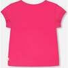 Organic Cotton Jersey T-Shirt, Flowers Pink - T-Shirts - 3