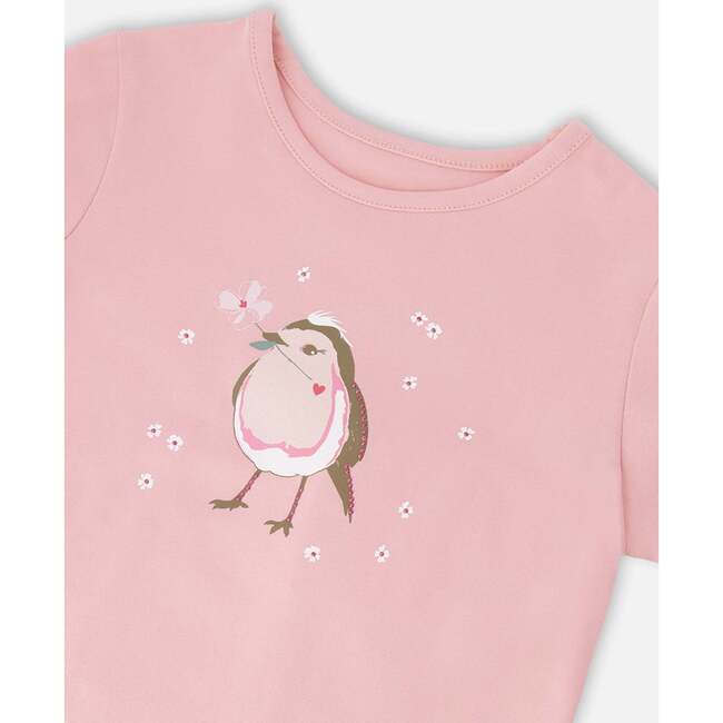 Organic Cotton Jersey T-Shirt, Dusty Pink - T-Shirts - 3