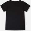 Organic Cotton Jersey T-Shirt, Dino Black - T-Shirts - 3