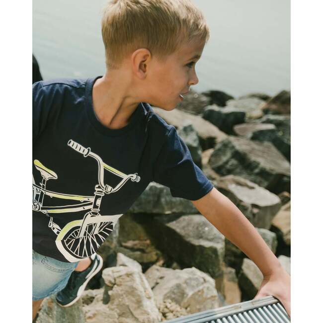 Organic Cotton Jersey T-Shirt, Dark Blue