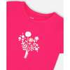 Organic Cotton Jersey T-Shirt, Flowers Pink - T-Shirts - 4