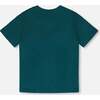 Organic Cotton Jersey T-Shirt, Dark Turquoise - T-Shirts - 4
