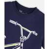 Organic Cotton Jersey T-Shirt, Dark Blue - T-Shirts - 5