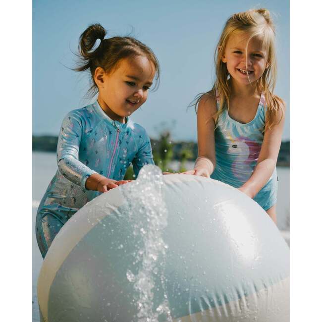 One-Piece Swimsuit, Aqua - One Pieces - 3