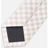 Neck Tie, White And Sand Check - Bowties & Ties - 2