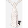Neck Tie, White And Sand Check - Bowties & Ties - 3