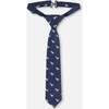 Neck Tie, Blue Dino Print - Bowties & Ties - 1 - thumbnail