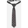 Neck Tie, Black Printed Smiles - Bowties & Ties - 1 - thumbnail