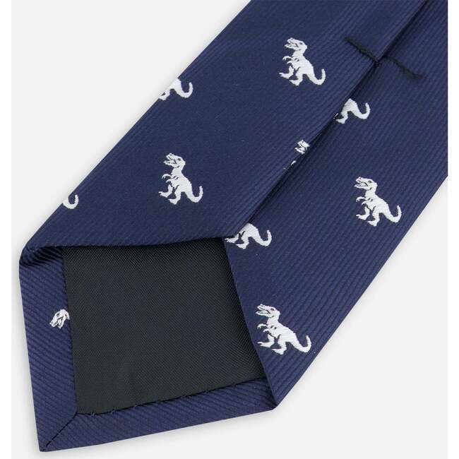 Neck Tie, Blue Dino Print