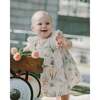 Muslin Dress And Bloomer Set, Peach Deer Print - Dresses - 2
