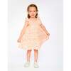 Multi-Tiered Dress With Smocking, Pink Printed Flowers - Dresses - 2 - thumbnail
