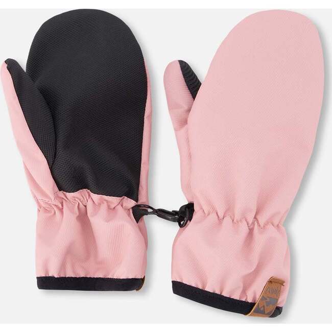 Mid-Season Mittens In Recycled Polyester, Light Pink