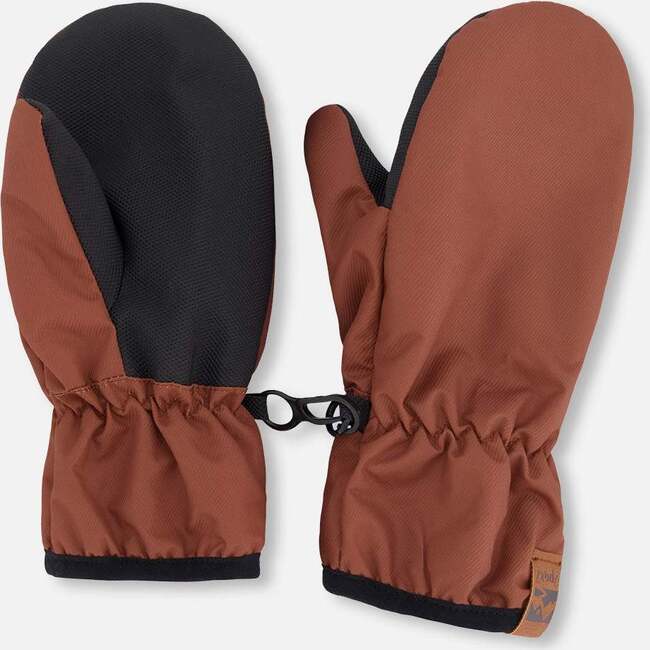 Mid-Season Mittens In Recycled Polyester, Brown