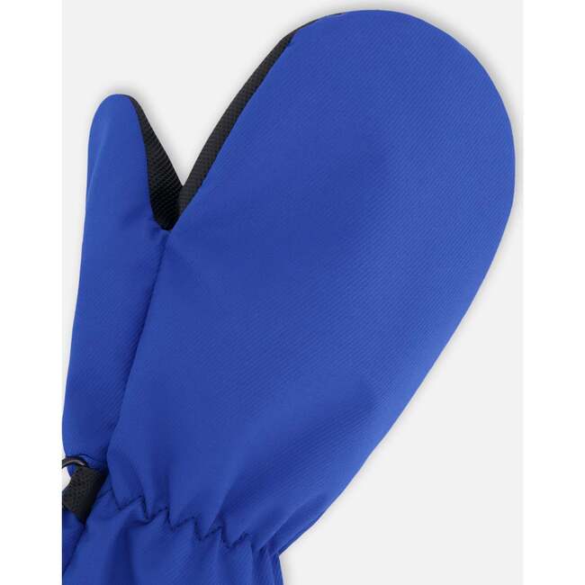 Mid-Season Mittens In Recycled Polyester, Royal Blue - Gloves - 4