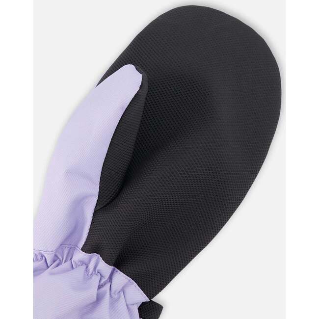 Mid-Season Mittens In Recycled Polyester, Lavender - Gloves - 3