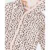 Muslin And Organic Cotton Jersey Reversible Hooded Jacket Peach Deer/Leopard Print, Peach Deer Print - Jackets - 7
