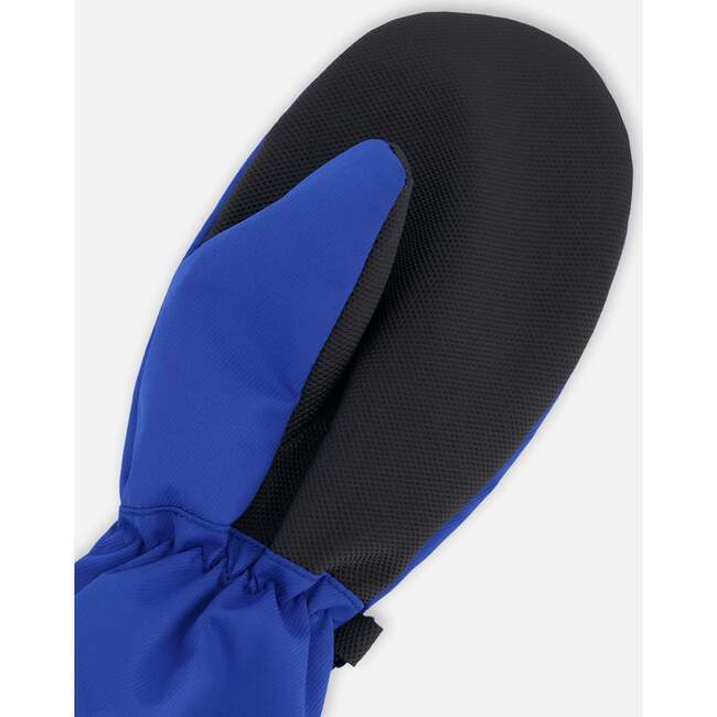 Mid-Season Mittens In Recycled Polyester, Royal Blue - Gloves - 5