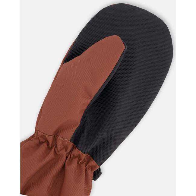 Mid-Season Mittens In Recycled Polyester, Brown - Gloves - 4