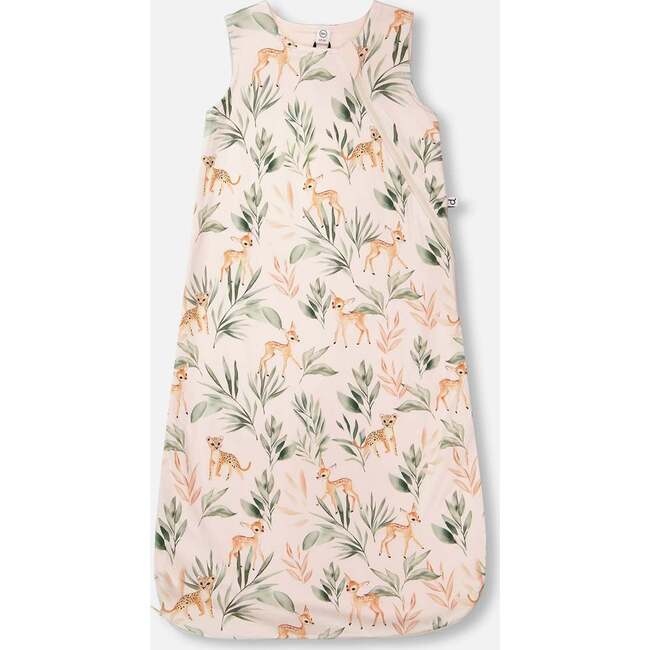Organic Cotton Jersey Muslin Sleep Sack, Peach Deer Print