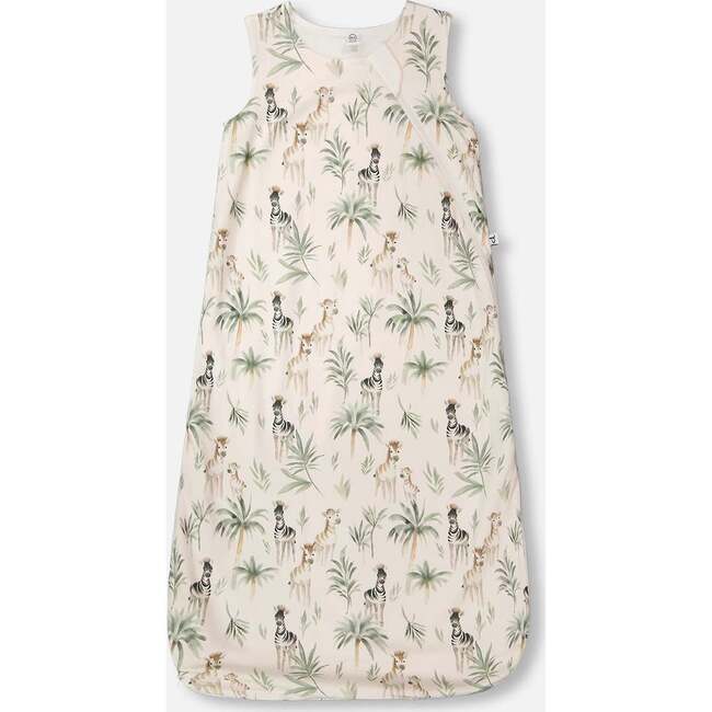 Organic Cotton Jersey Muslin Sleep Sack, Beige Zebra Print
