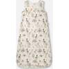 Organic Cotton Jersey Muslin Sleep Sack, Beige Zebra Print - Pajamas - 1 - thumbnail