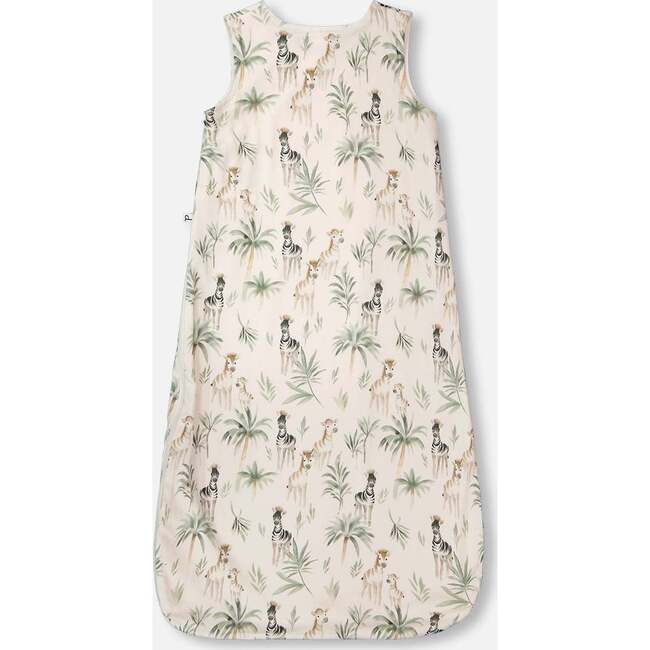 Organic Cotton Jersey Muslin Sleep Sack, Beige Zebra Print