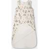Organic Cotton Jersey Muslin Sleep Sack, Beige Zebra Print - Pajamas - 3 - thumbnail