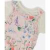 Organic Cotton Jersey Onesie And Muslin Overall Set, White & Pink Printed Berries - Mixed Apparel Set - 5