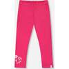 Organic Cotton Jersey Legging, Pink - Leggings - 1 - thumbnail