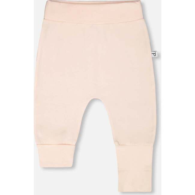 Organic Cotton Jersey Evolutive Pants, Peach