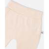 Organic Cotton Jersey Evolutive Pants, Peach - Pants - 3