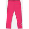 Organic Cotton Jersey Legging, Pink - Leggings - 3