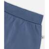 Organic Cotton Jersey Evolutive Pants, Medium Blue - Pants - 3