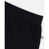 Organic Cotton Jersey Evolutive Pants, Black - Pants - 3
