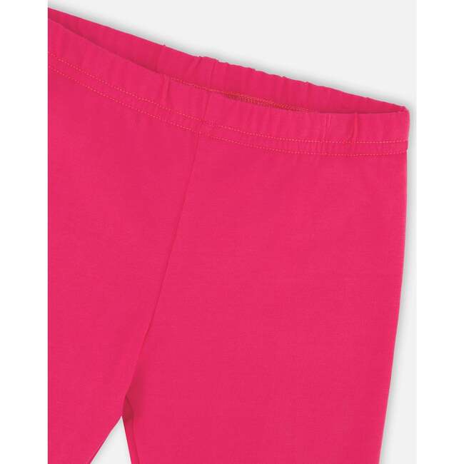 Organic Cotton Jersey Legging, Pink - Leggings - 4