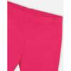 Organic Cotton Jersey Legging, Pink - Leggings - 4