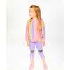 Organic Cotton Jersey Capri With Knee Appliqués, Mauve - Leggings - 2