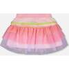 Mesh Skirt With Frills, Multicolor - Skirts - 1 - thumbnail