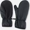 Mid-Season Mittens In Recycled Polyester, Black - Gloves - 1 - thumbnail