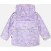Mid-Season Jacket, Purple Printed Daisies - Jackets - 3