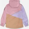 Mid-Season Jacket In Recycled Polyester, Mauve, Lilac & Beige - Jackets - 4
