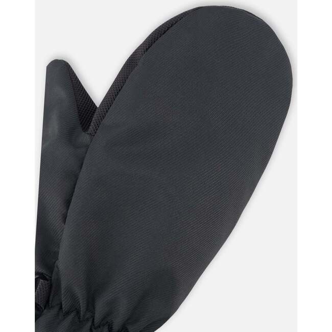 Mid-Season Mittens In Recycled Polyester, Black - Gloves - 3