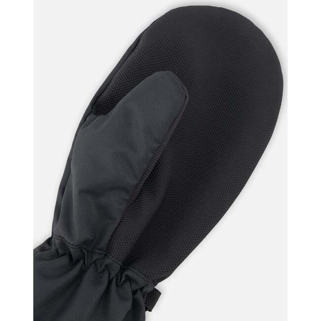 Mid-Season Mittens In Recycled Polyester, Black - Gloves - 4